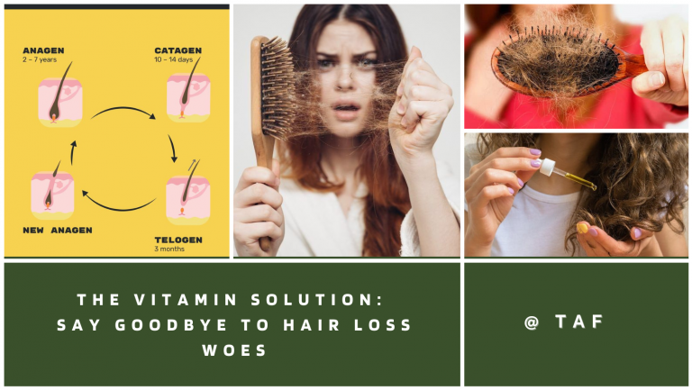 The Vitamin Solution: Say Goodbye to Hair Loss Woes